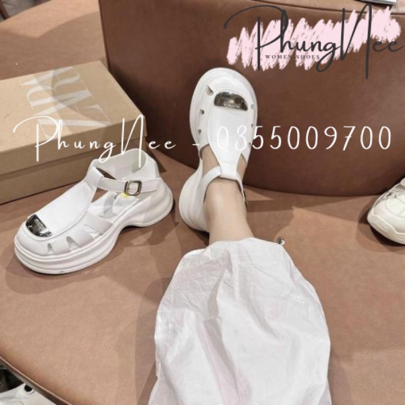GIÀY RỌ PHUNGNEE - Giày sandan rọ khoá xinh đế bánh mì cao 5p - Có ship hoả tốc