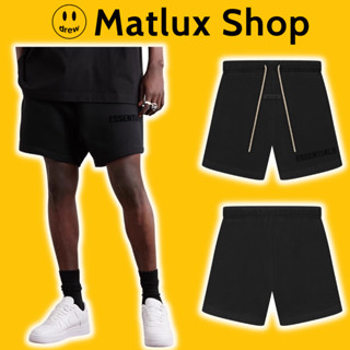 [BEST QUALITY] Quần đùi Fear Of God FOG Essentials SS23 Jet Black cao cấp, Quần short FOG Essentials chất liệu nỉ bông