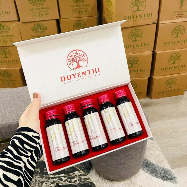 Nano Collagen Duyên Thị Hộp Lọ 50ml Căng Bóng Trắng Da Ngăn Ngừa Lão Hóa