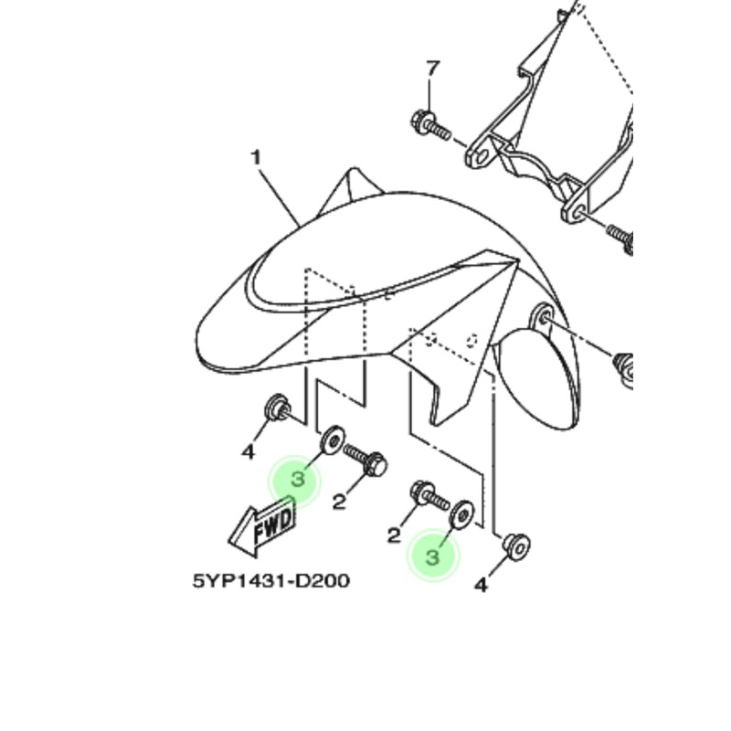 4 ĐỆM DÈ TRƯỚC EXCITER 2006-2010 spark 135