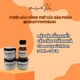 Phiên bản dùng thử các loại Dầu Gội - Ủ Xả @beautywithHan