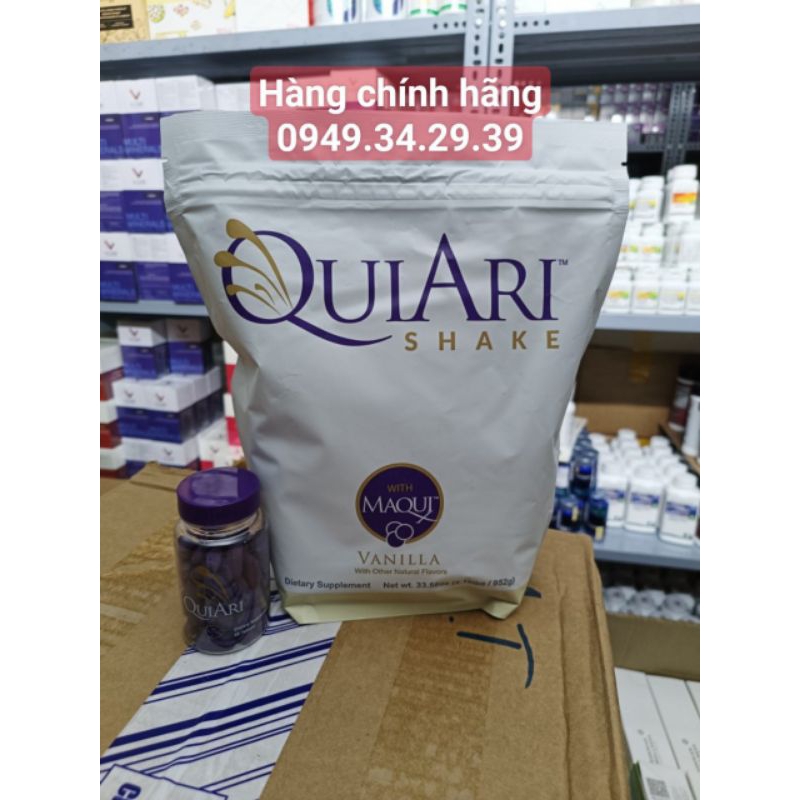 Bộ siêu dinh dưỡng QuiAri vani ( 1 túi sữa shake 952g + 1 lọ năng lượng Energy).