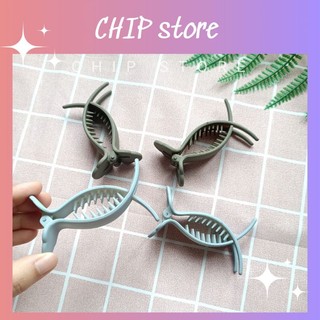 Kẹp tóc càng cua 3 răng dài 8cm đơn giản