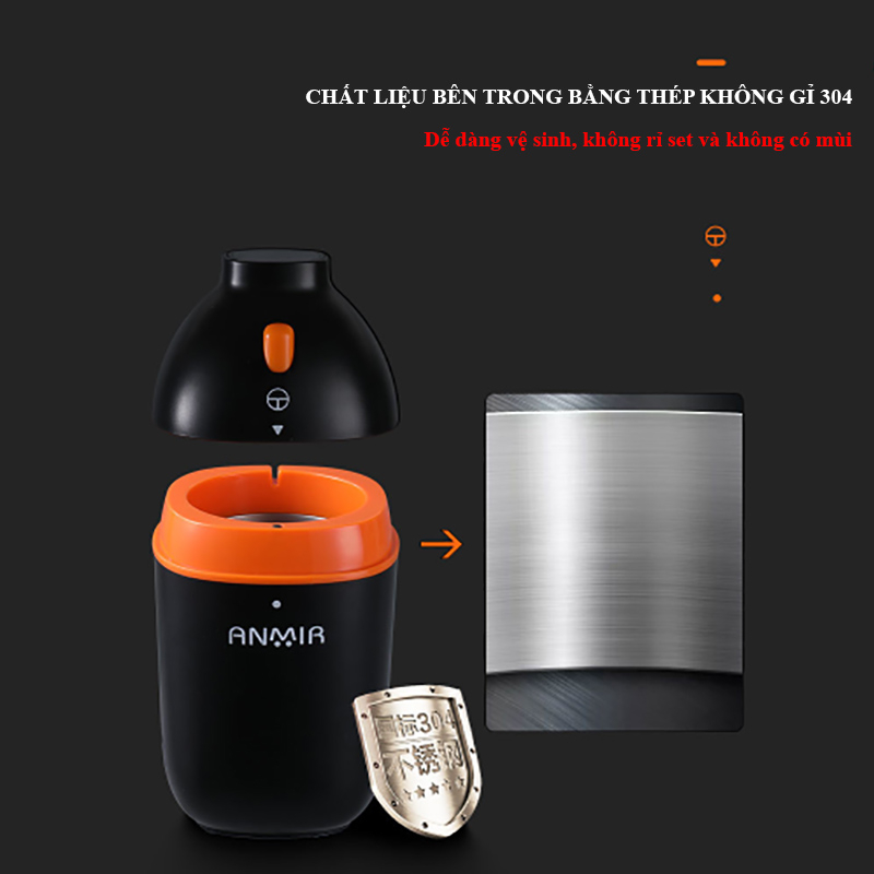 Máy xay hạt khô đa năng, máy xay bột ngũ cốc, gia vị, cà phê siêu mịn, chất liệu inox công suất 150w bảo hành 1 năm