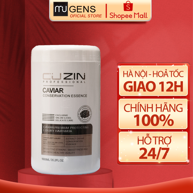 Kem ủ tóc hấp tóc Tảo Biển CUZIN 1000ML Dầu hấp Chăm sóc tóc siêu phục hồi tóc hư tổn