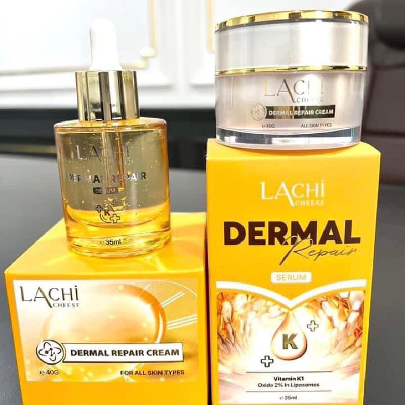 Combokem face +Serum Phục Hồi Dermal Repair Mỹ Phẩm Lachi Cheese - Phục Hồi Làn Da Sạm Nám