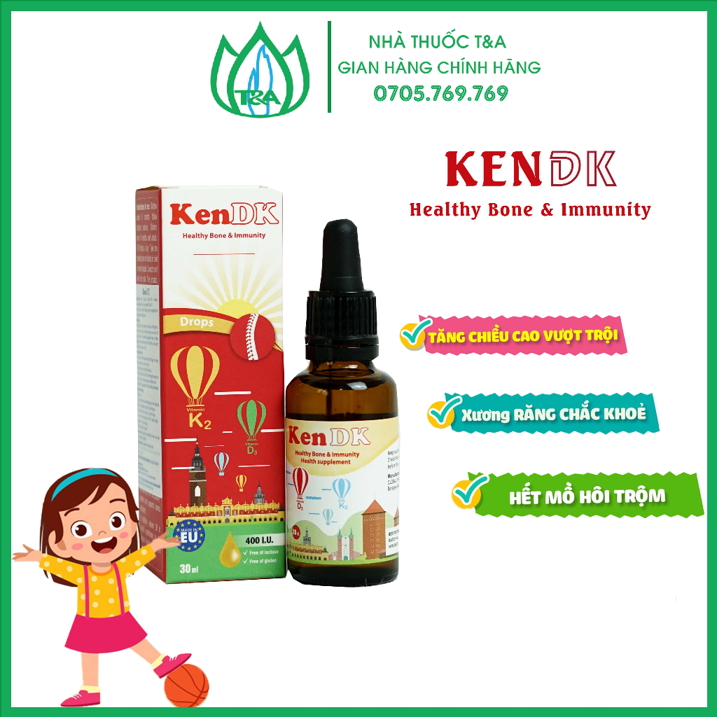 KenDK K2+D3 30ml/lọ