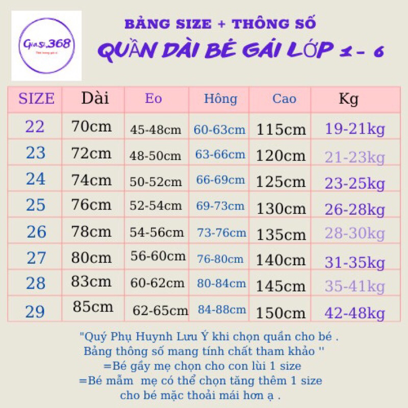 Quần bé gái chất umi dáng  dài trẻ em kiểu baggi cho bé gái  Lớp 1-lớp 6