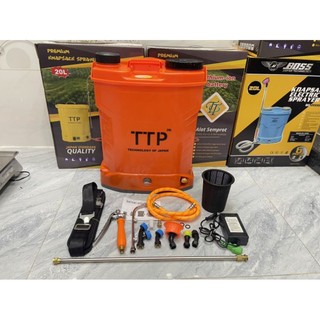 Bình xịt điện TTP 20lít 2 bơm Pin lithium, siêu nhẹ , bền sỉ
