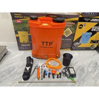 Bình xịt điện TTP 20lít 2 bơm Pin lithium, siêu nhẹ , bền sỉ
