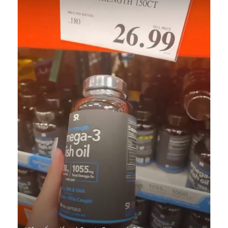 SR Omega 3 fish oil 1250mg fish oil 1055mg omega 3 150 viên