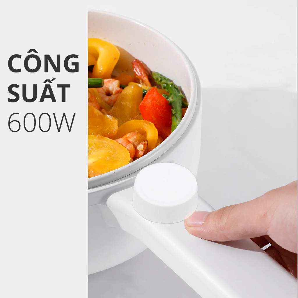 Nồi Nấu Đa Năng ceramic 1.5L Mishio MK271 Dành Cho Gia Đình - Hàng Chính Hãng