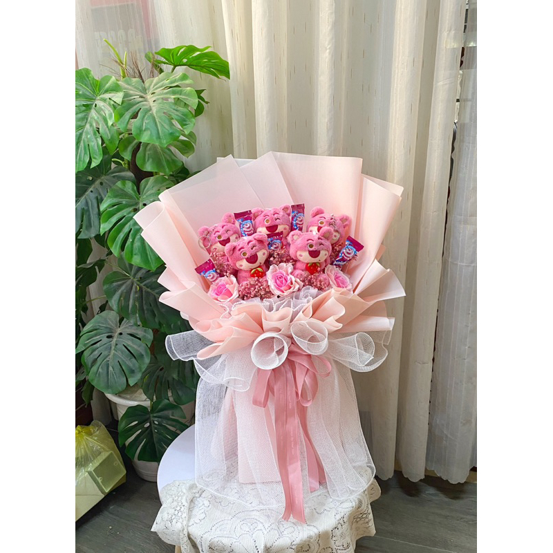 Bó Hoa Gấu Dâu