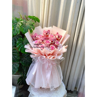 Bó Hoa Gấu Dâu