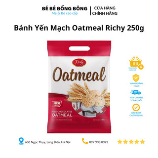 Bánh Yến Mạch Oatmeal Richy Gói 250g Thơm Ngon, Bổ Dưỡng