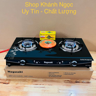 Bếp gas NAGASAKI SA 686 Mới 100% Tiết kiệm gas, Đầu đốt Đồng, mặt bếp Kính cường lực bóng đẹp dễ vệ sinh