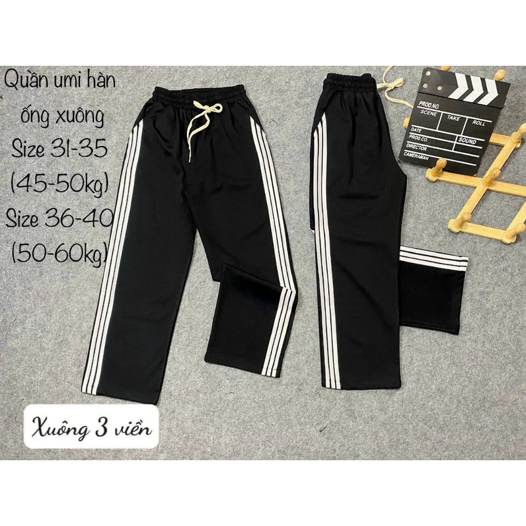 Quần Thể Thao Sọc 2 dáng ống bo và dáng xuông Cho Bé Gái