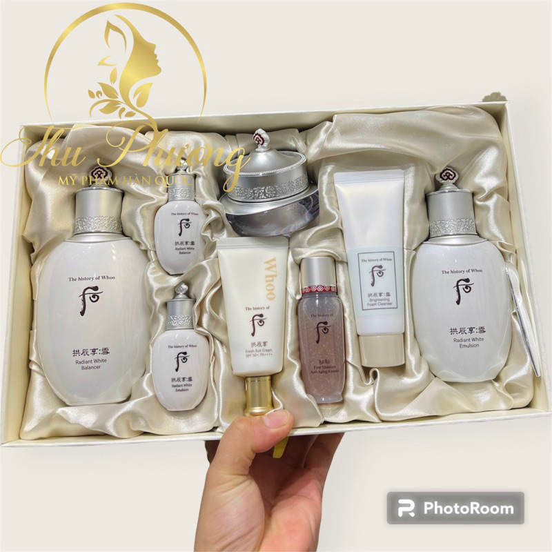 set dưỡng dưỡng trắng da Whoo Radiant White Moisture Cream