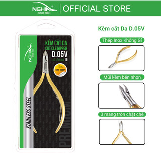 Kềm Cắt Da 3 Mang Tròn Thép Không Gỉ Mạ Vàng KỀM NGHĨA D.05V
