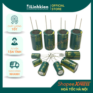 Tụ hoá 450v 10uf 10x17mm chất lượng cao