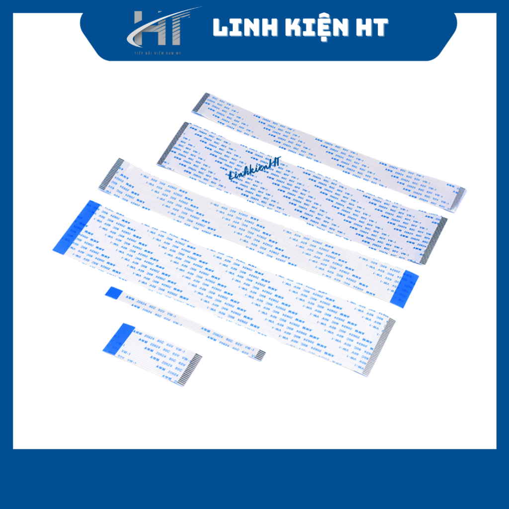 Cáp FFC 15P thuận 0.5mm dài 20cm chất lượng tốt - Linh kiện HT