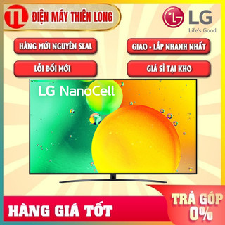 Smart Tivi NanoCell LG 4K 43 inch 43NANO76SQA ,Remote thông minh 2022 - BẢO HÀNH CHÍNH HÃNG 2 NĂM TẬN NƠI