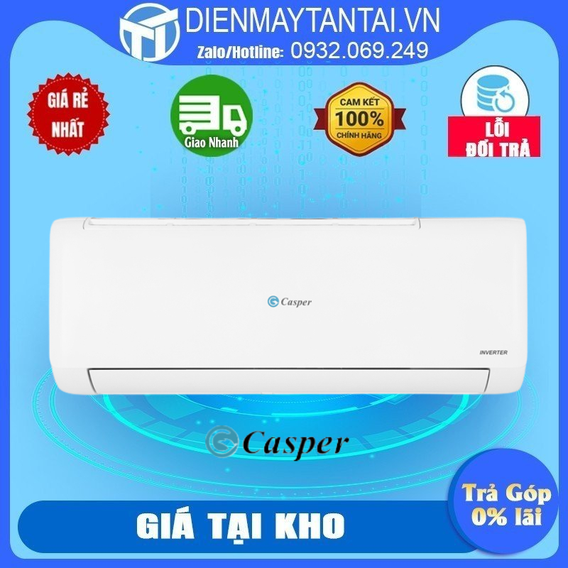 TC-09IS35 - Máy Lạnh Casper Inverter 1.0HP TC-09IS35 - Cảm biến nhiệt độ iFeel - GIAO HÀNG MIỄN PHÍ TẠI HCM