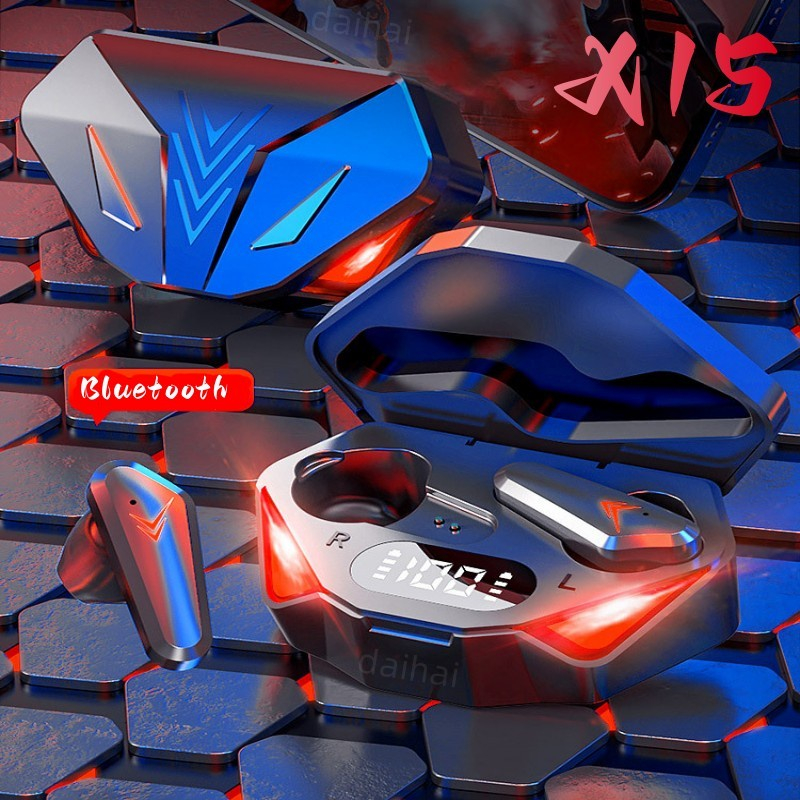 Tai Nghe Bluetooth Gaming X15 Pin 5- 7h Âm Thanh Rõ Cảm Ứng , bảo hành 12 tháng