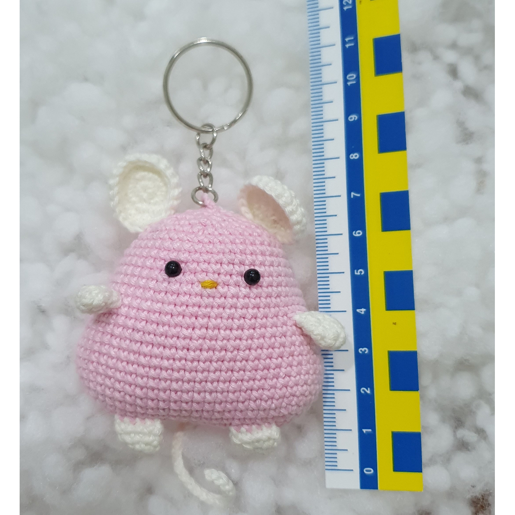 Móc khóa bằng len Chuột cute Handmade