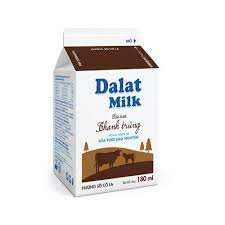 Sữa thanh trùng sô cô la Đà Lạt Milk 180ml - chỉ giao ở HCM