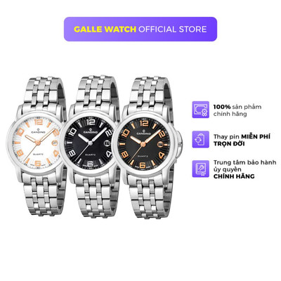 Đồng hồ nam Candino C4318 vỏ máy thép không gỉ cứng cáp, mặt kính Sapphire, dây thép đeo tay cao cấp chính hãng Thụy Sỹ