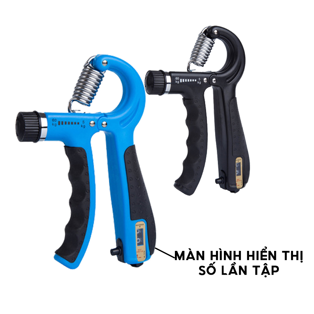 Kìm Bóp Tay, Kìm Tập Cơ Tay, Dụng Cụ Tập Gym Tại Nhà Điều Chỉnh Lực Có Đếm 5-60kg KICO