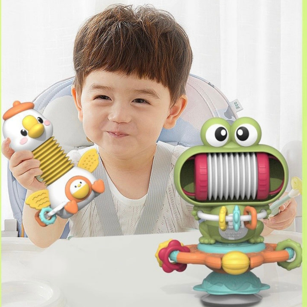 Đồ chơi vịt con, ếch con Montessori đa chức năng