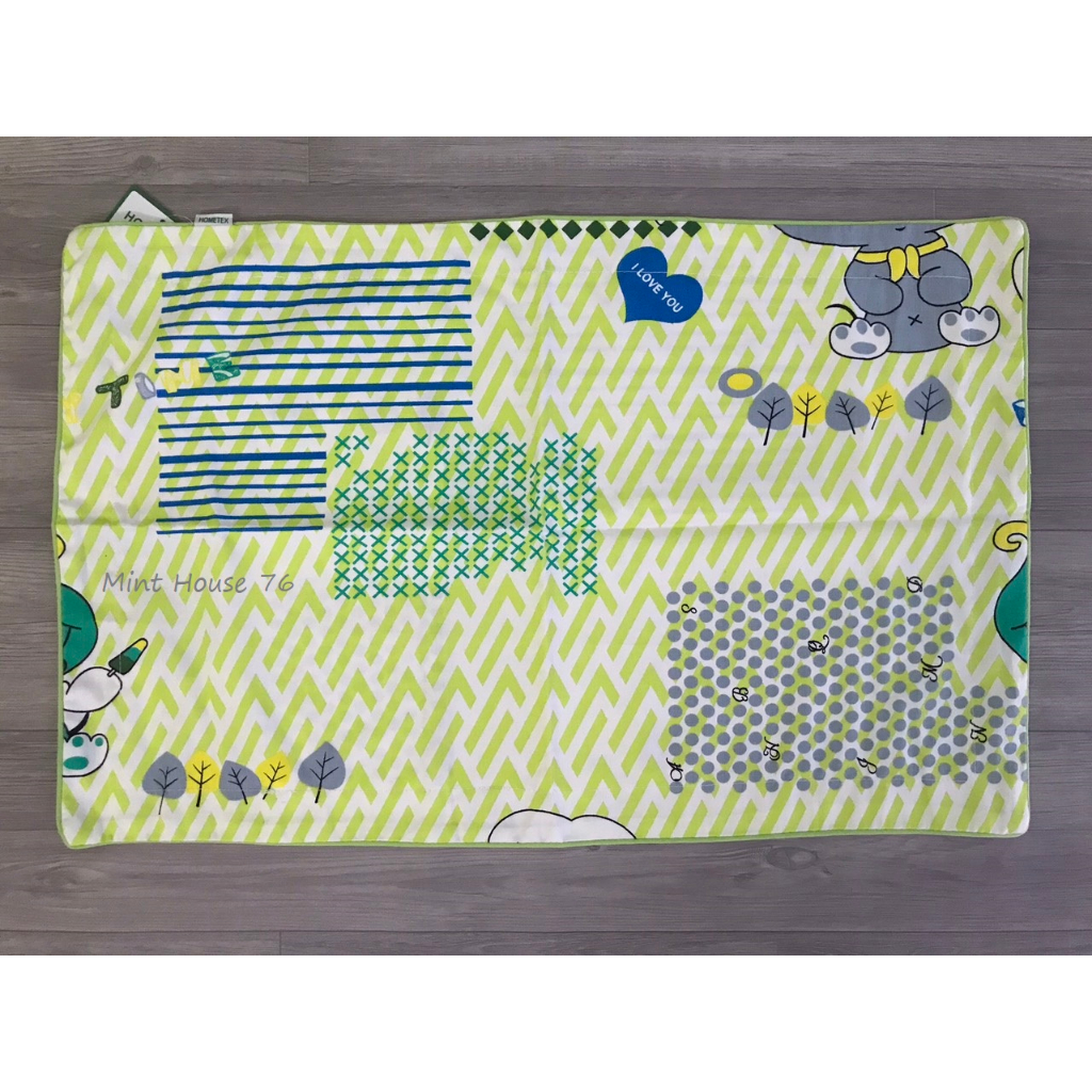 Áo gối nằm cho bé size 30x50cm viền gân cotton mát mẻ Hometex chính hãng