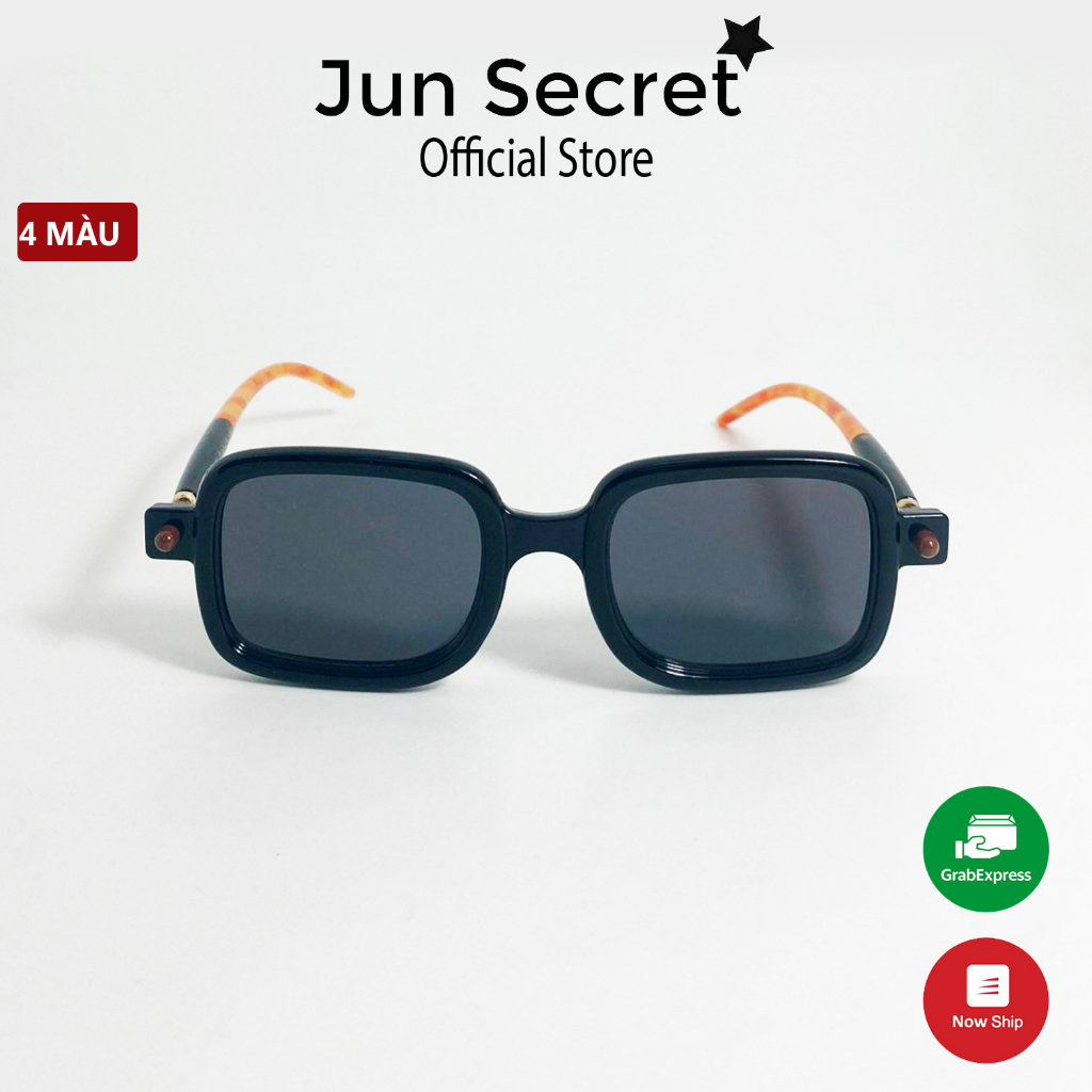 Kính mát thời trang Jun SeCret gọng nhựa kiểu kính hình chữ nhật siêu đẹp, tròng chống tia UV dành cho cả nam, nữ JS8708