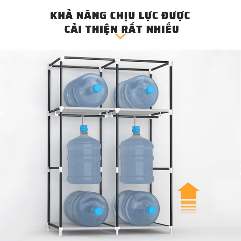 Tủ quần áo họa tiết 3D 1 buồng 2 ngăn phong cách vintage, nhiều màu sắc, trang trí phòng siêu xinh