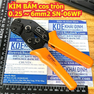 Kìm kèm bấm đầu cos tròn kim 0.25 ~ 6mm2 sn-06wf kde9220