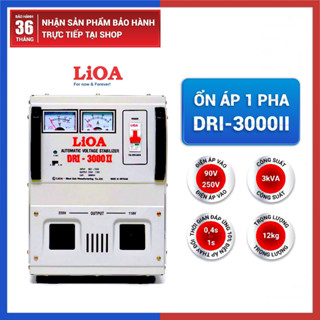 Ổn áp 1 pha LiOA 3000VA dải điện 90v-250v DRI-3000II