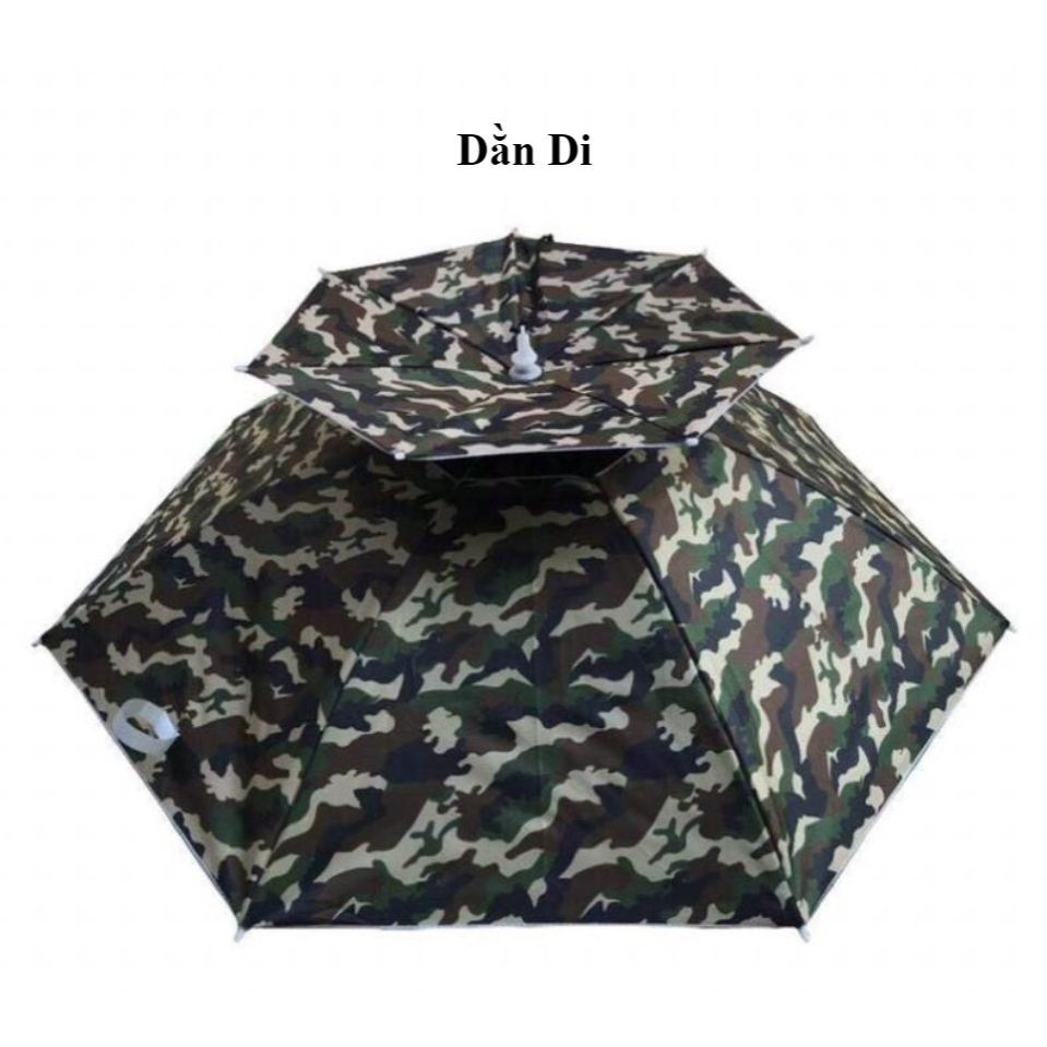 Mẫu ô Dù Đội Đầu 2 Tầng Thoảng Mát