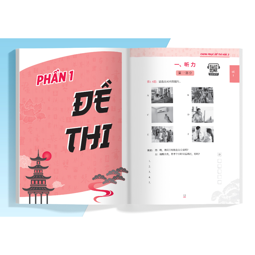 Sách Combo Chinh phục đề thi HSK 3 - HSK 4 - HSK 5