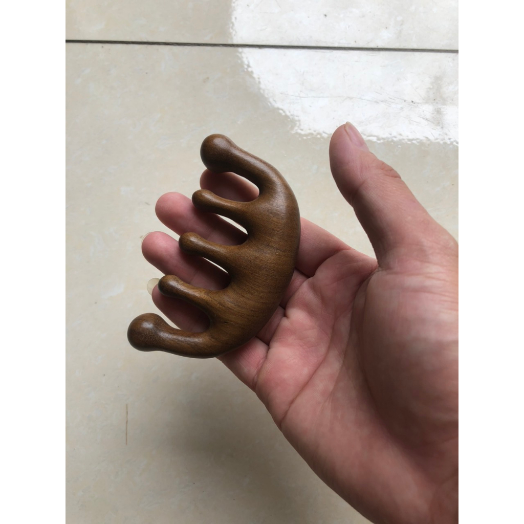 Lược Massage Gỗ Đàn Hương Xanh - Thông Kinh Lạc