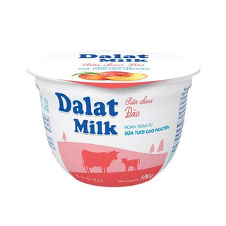 Sữa chua ăn đà lạt milk đào 100gr