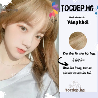 Thuốc nhuộm tóc vàng khói+ tặng kèm trợ dưỡng - Tocdep.HG