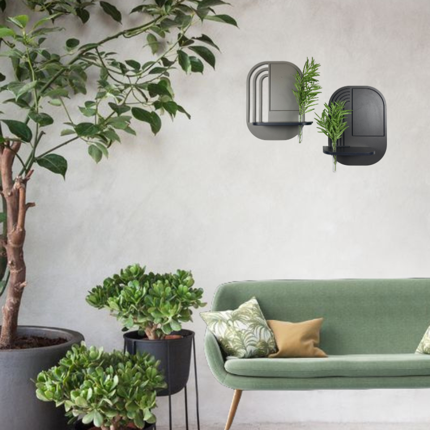 Kệ treo tường trang trí, kệ gỗ đa năng decor phòng khách phòng ngủ nhà tắm không cần khoan MOLAGO - VA