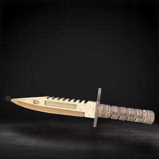 Mô Hình Lắp Ráp Gỗ - M9 Bayonet Scorpion CSGO