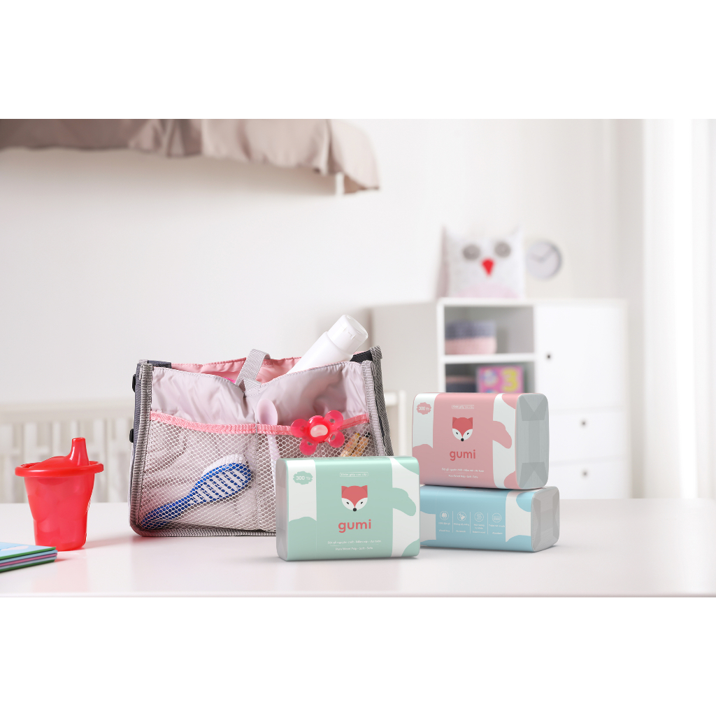 Giấy khô thùng 30 GÓI GUMI, Không Tẩy Trắng, 100% Bột Gỗ Tự Nhiên