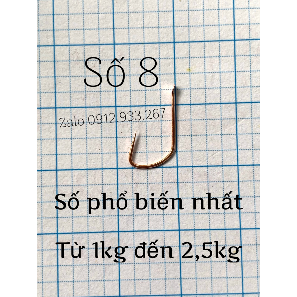 Lưỡi Nanh Sói hộp 50 lưỡi không ngạnh , màu vàng đồng và xanh lá