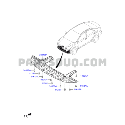 Tấm chắn bùn gầm cho xe hơi SOLUTO 2018-2020 chất liệu nhựa siêu bền