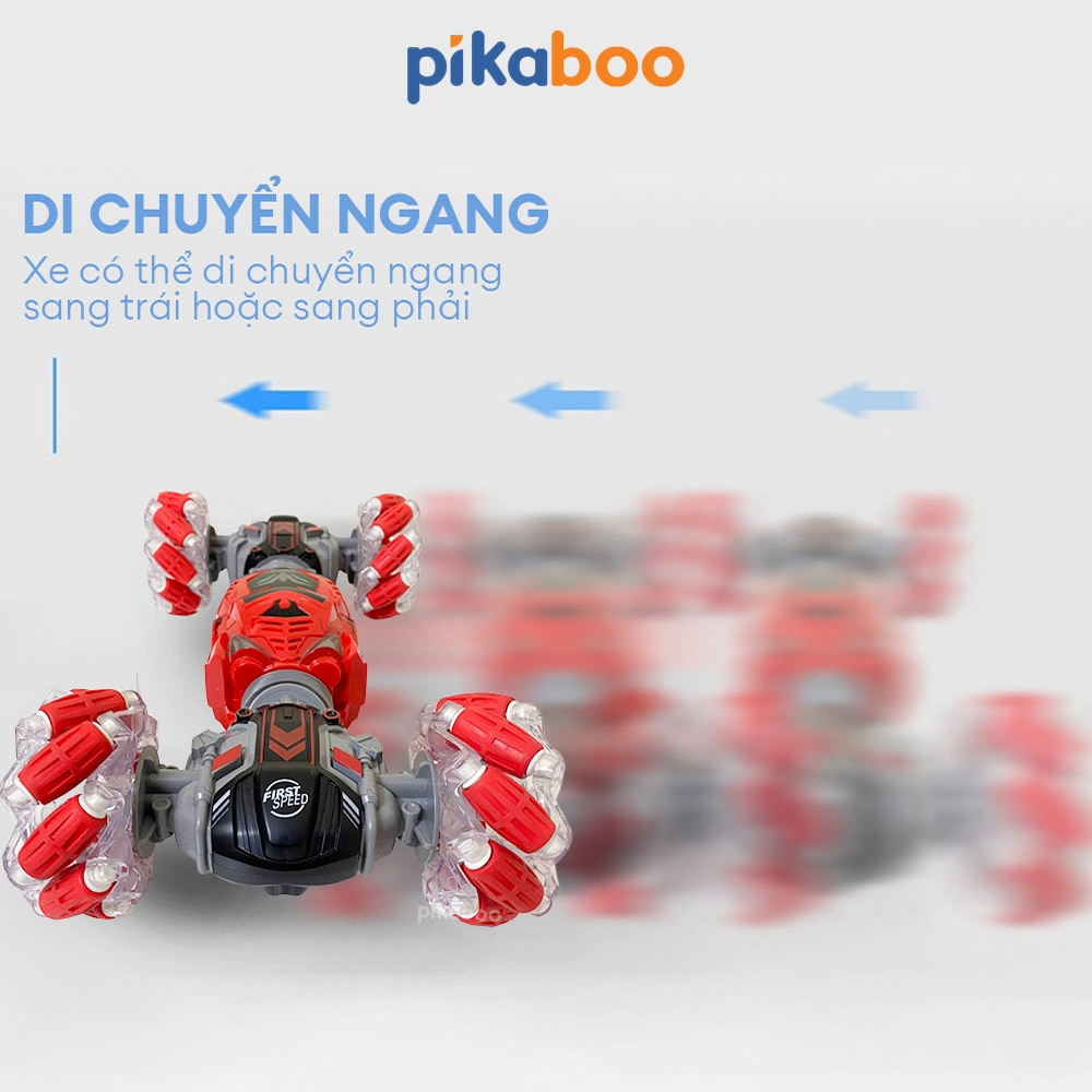 Ô tô điều khiển từ xa tốc độ cao, đồ chơi xe điều khiển bằng cử động tay cao cấp Pikaboo tay cầm xoay 360 độ