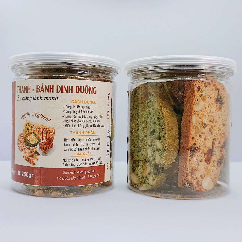Bánh Biscotti Nguyên Cám Mix 3 Vị Phù Hợp Cho Người Ăn Kiêng Giảm Cân - Bánh Ngũ Cốc Dinh Dưỡng Ăn Kiêng | 200Gr